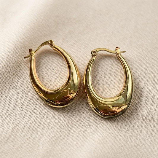 solid hoop earrings