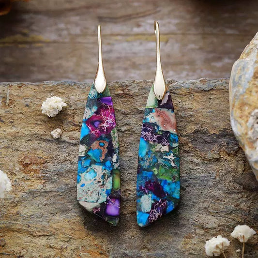 Natural stone earrings