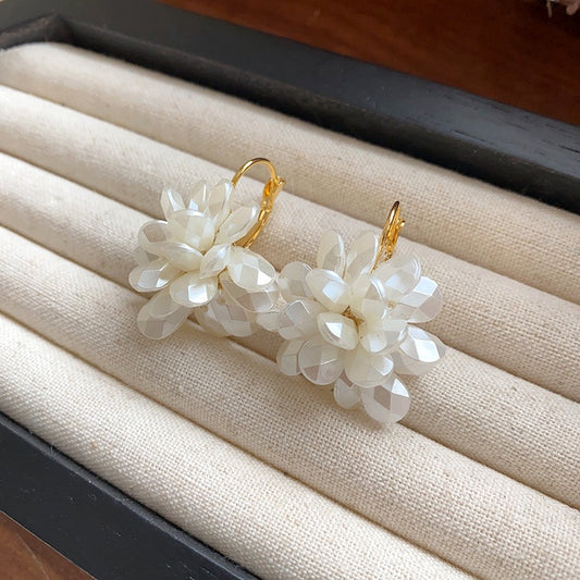 Beads cluster earrings