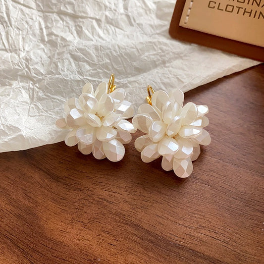 Beads cluster earrings