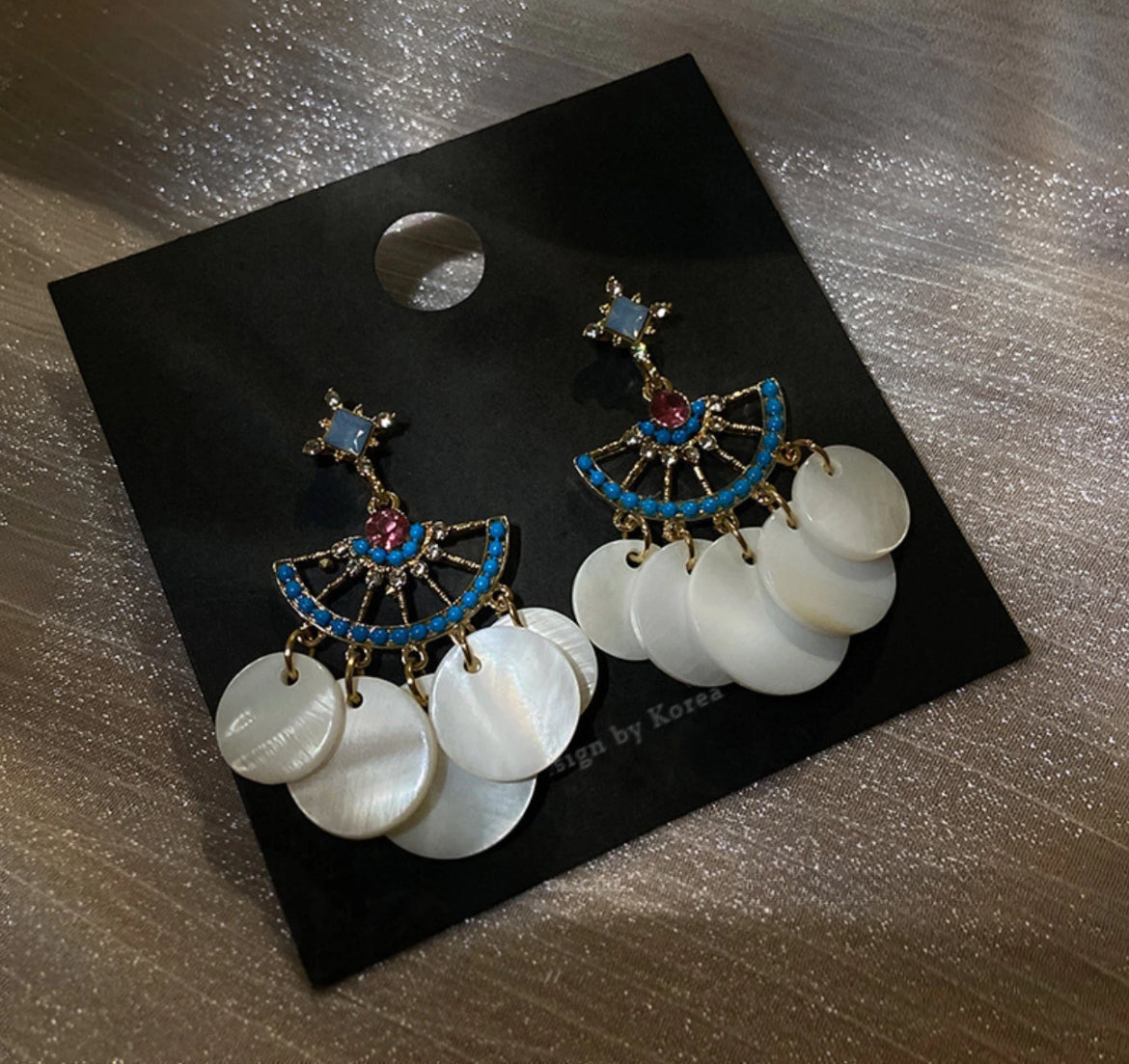 Bohemian-inspired drop earrings