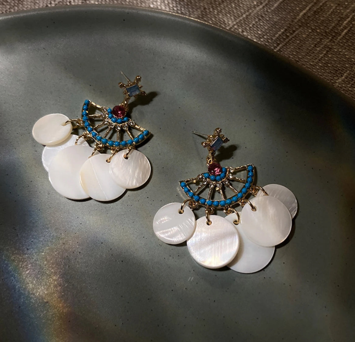 Bohemian-inspired drop earrings